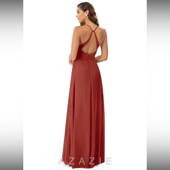 Azazie Davis bridesmaid dress (terracotta) - Picture 2 of 7